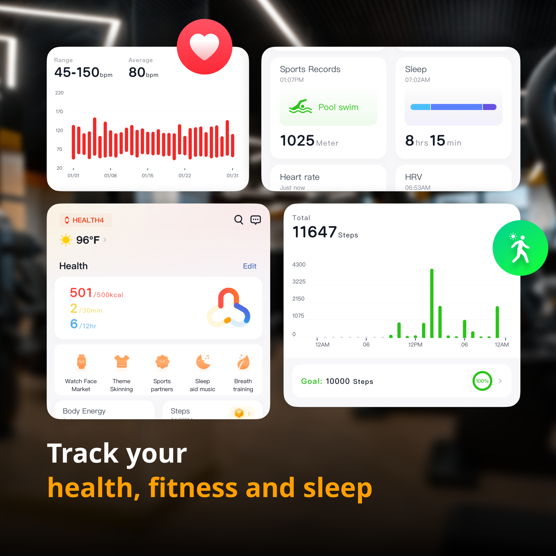 Health Smartwatch 4 Travel Ready Bundle