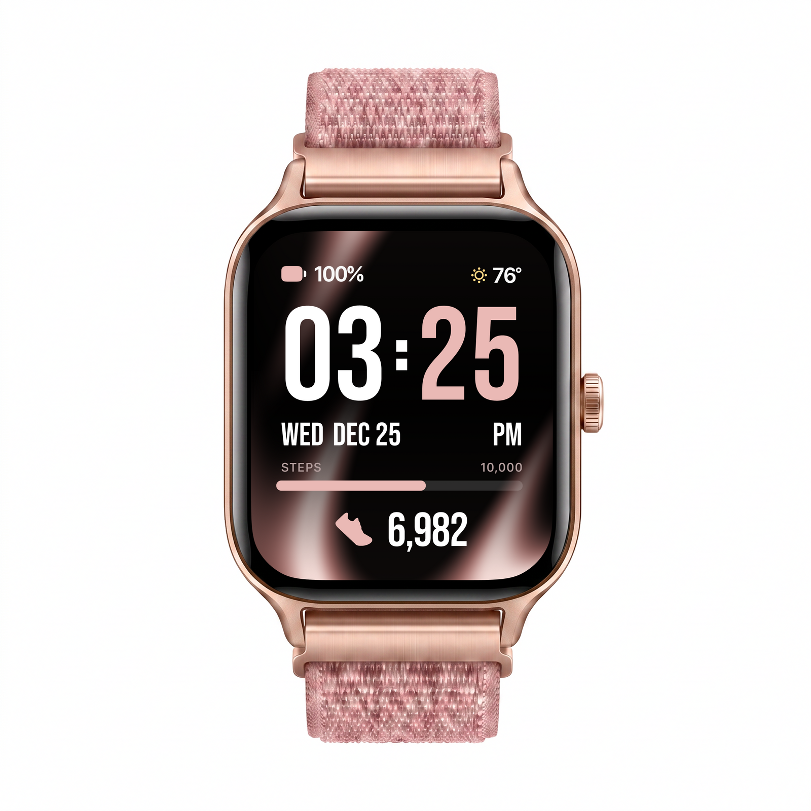 Braided Textile Band for Health Smartwatch 5