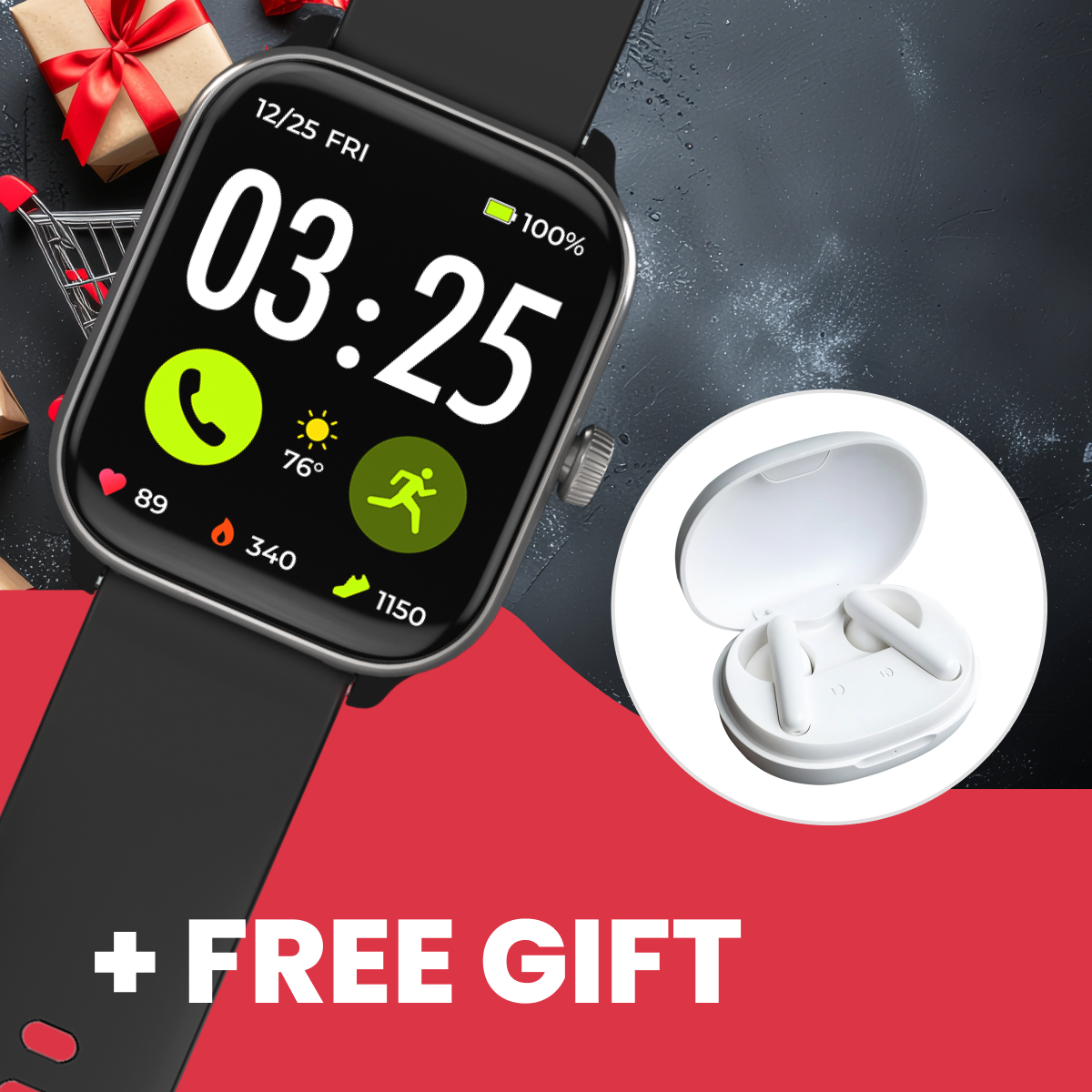Health Smartwatch 4 + FREE Gift