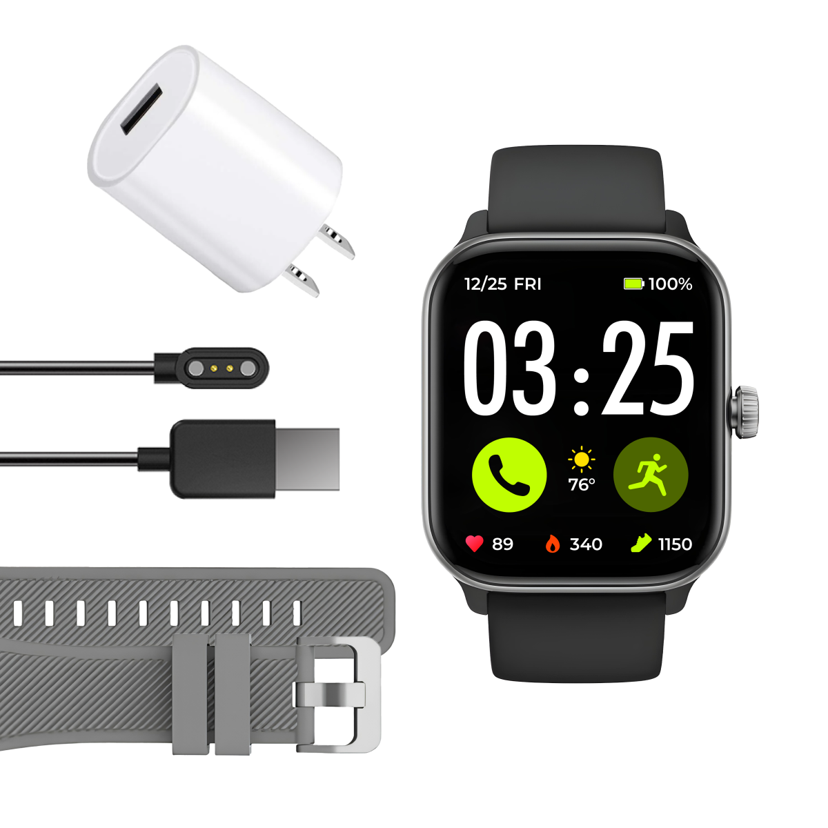 Health Smartwatch 4 Travel Ready Bundle