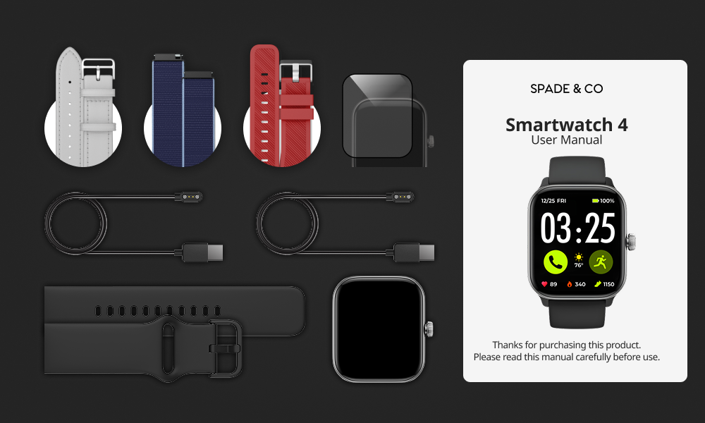 Health Smartwatch 4 Patriot Bundle