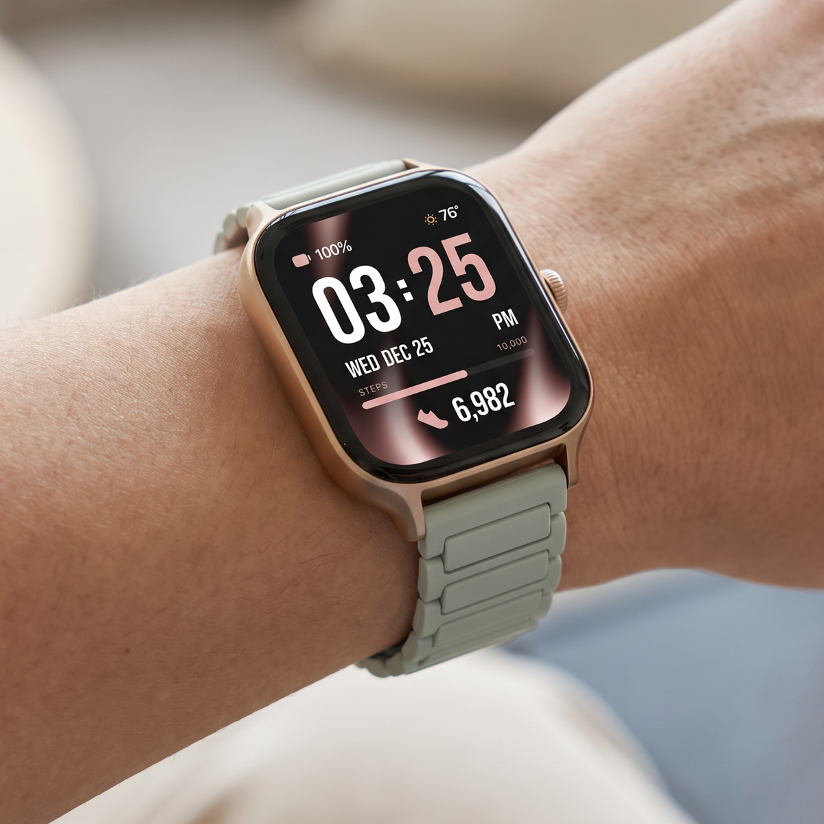 Silicone Magnetic Band for Health Smartwatch 5