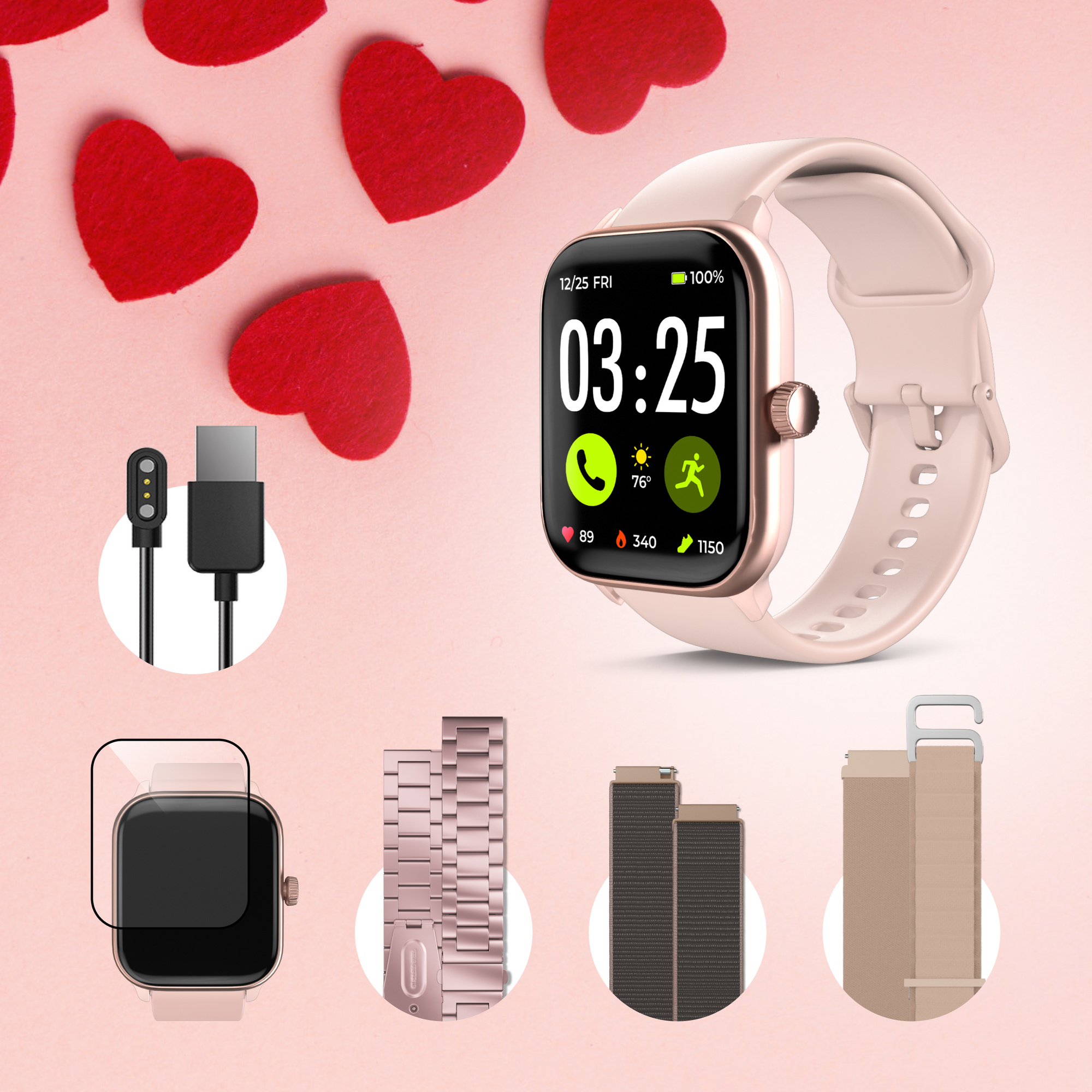 Health Smartwatch 4 Valentine's Day Bundle