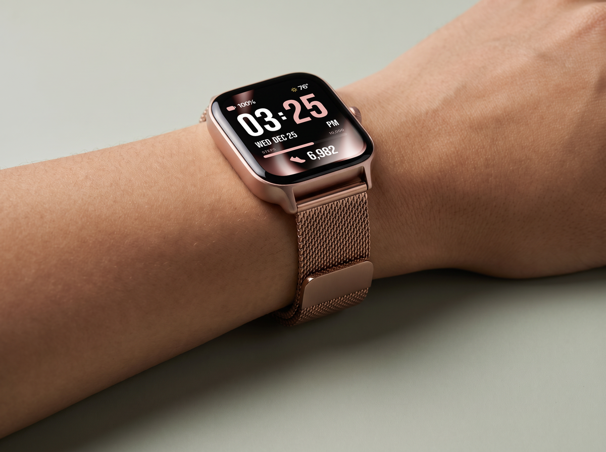Polished stainless steel, tailored to fit.