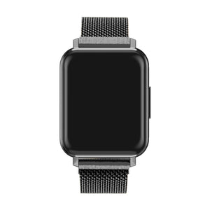 Black Stainless Steel Band for Health Smartwatch 2